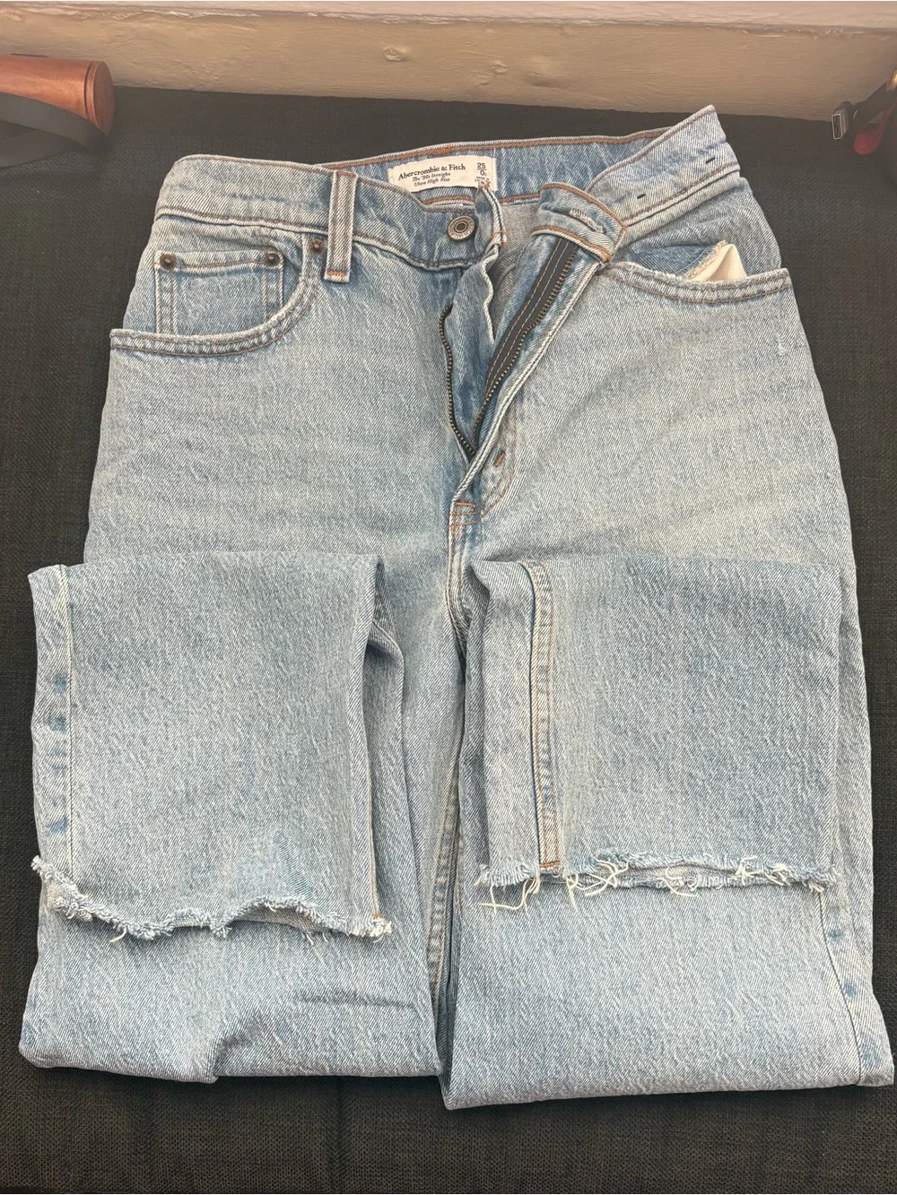Abercrombie & Fitch Light Wash Straight Leg Jeans